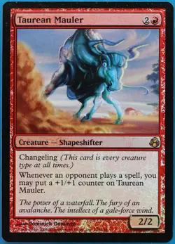 Taurean Mauler FOIL Morningtide PLD Red Rare MAGIC CARD (ID# 493836) ABUGames - Image 1