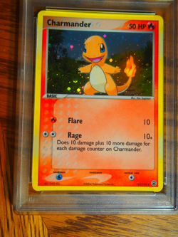 Pokemon 2004 Fire Red Leaf Green Charmander holo card, PSA 8 - Image 2