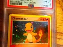 Pokemon 2004 Fire Red Leaf Green Charmander holo card, PSA 8 - Image 3