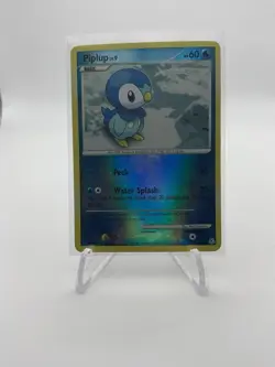 Piplup - 93/130 - Pokemon Diamond & Pearl Reverse Holo Rare Card - Image 1