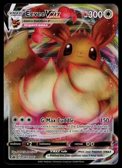 Pokemon Card - Eevee VMAX Black Star Promo SWSH087 Holo - Image 1