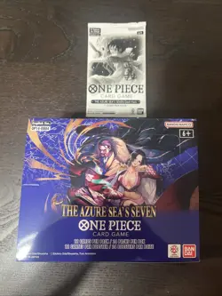 One Piece Card Game - OP14 The Azure Sea's Seven Booster Box UNSEALED + Dashpack - Image 1