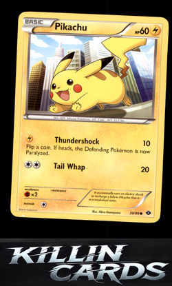 Pikachu 39/99 Pokemon Common Next Destinies Card NM - Image 1