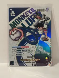 Monkey.D.Luffy 010 Dodgers x One Piece promo card - Image 1