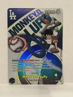 Monkey.D.Luffy 010 Dodgers x One Piece promo card - Image 3