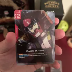 Battle of Aces GD01-111 Newtype Rising Gundam Card Game TCG - Rare NM Holo - Image 1