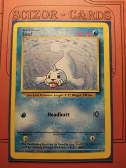 Seel Base Set 1999 Uncommon Near Mint Pokemon Card 41/102 + Sleeve - Image 3