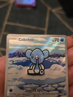 Pokemon Card Cubchoo 109/086 Illustration Rare Black Bolt Near Mint - Image 3