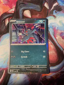 Sneasel 020 SWIRL Mega Evolution Promo Cosmos Holo NM Pokemon Card 2025 - Image 1