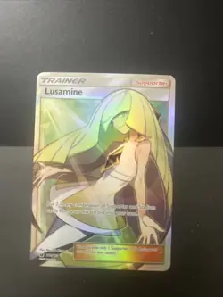 Pokemon TCG Lusamine Crimson Invasion Holo Full Art Ultra Rare Card 110/111 - Image 1