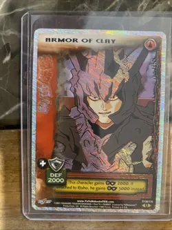TCG Yu Yu Hakusho Ghost Files S138/176 Armor of Clay Foil Card 2003 Mint/NM - Image 1