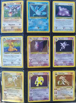 Complete Fossil Set 62/62 Pokemon Cards WOTC TCG 1999 Dragonite, Gengar, Moltres - Image 1