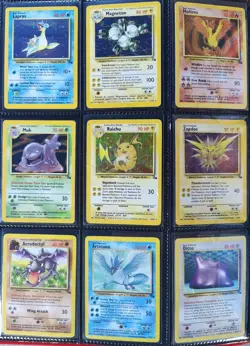 Complete Fossil Set 62/62 Pokemon Cards WOTC TCG 1999 Dragonite, Gengar, Moltres - Image 2