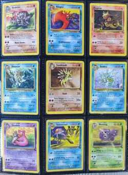 Complete Fossil Set 62/62 Pokemon Cards WOTC TCG 1999 Dragonite, Gengar, Moltres - Image 5