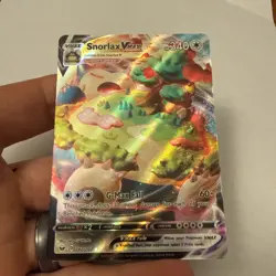 Pokemon Snorlax VMAX Sword & Shield Base Card 142/202 LP Condition - Image 1