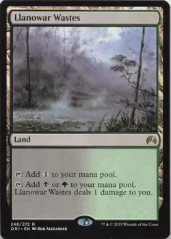 Llanowar Wastes R Magic Origins 248 - LP MTG - Image 1