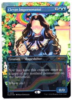 Clever Impersonator 1429 Rainbow Foil Pick em & Stick em Secret Lair MTG NM - Image 1