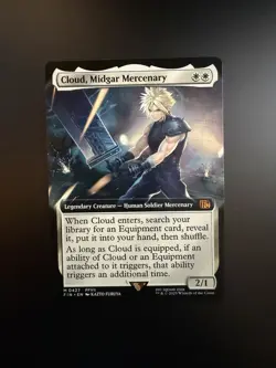 MTG Final Fantasy English Cloud, Midgar Mercenary Extended Art 0427 Non-Foil - Image 1