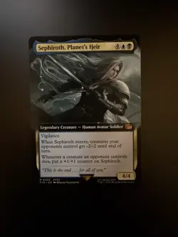 MTG Final Fantasy English Sephiroth, Planet's Heir Extended Art 0505 Non-Foil - Image 1