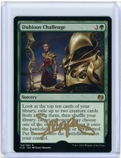 Dubious Challenge Kaladesh Rare Signed Artist Proof MTG - Image 1