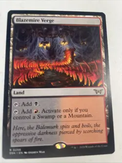 1x Blazemire Verge Mtg Duskmourn House of Horrors NM - Image 1