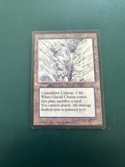 MtG Glacial Chasm: Ice Age LP ACTUAL PHOTOS! - Image 1