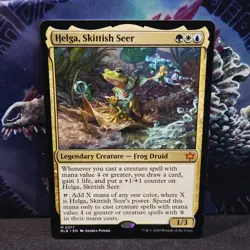 magic the gathering - Helga, Skittish Seer - Legendary Creature - Frog Druid - Image 1
