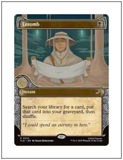 1x Entomb, Showcase Art, Avatar The Last Airbender, Magic, MTG NM - Image 1