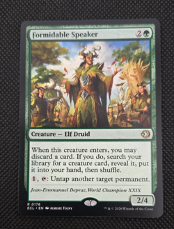 MtG Formidable Speaker NM - Lorwyn Eclipsed 0176 In Hand! Magic: the Gathering - Image 1