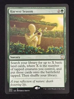 1x MTG Harvest Season - Commander: Kaldheim (KHC) #63 - Magic the Gathering - Image 1