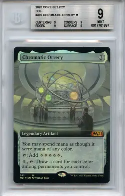 Chromatic Orrery FOIL Extended Art M M21 MINT BGS Quad 9s (w/ subs) MTG - Image 1
