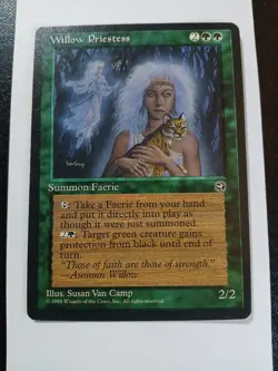 Magic The Gathering Willow Priestess Homelands Near Mint Condition ●87 - Image 1