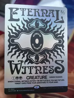 Eternal Witness NM Rainbow Foil Secret Lair Drop MTG Unplayed • Mtg (1800) - Image 1