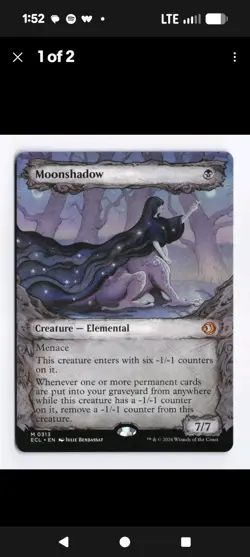 Moonshadow (Showcase) #313 Lorwyn Eclipsed NM - Image 1