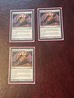 3 MTG Sensei's Divining Top - Champions of Kamigawa #268, NM LP X3 - Image 1