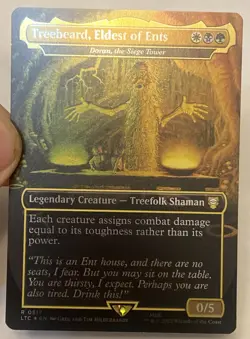FOIL Treebeard, Eldest of Ents 0517 Lord Of The Rings MTG MAGIC NEW UNPLAYED - Image 1