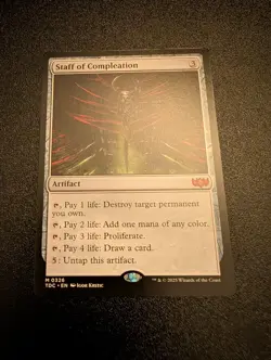 MTG NM Normal Staff of Compleation 326 M Commander: Tarkir: Dragonstorm - Image 1