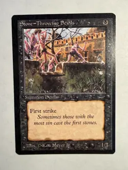Stone - Throwing Devils - Magic the Gathering MtG - Arabian Nights - NM - Image 1