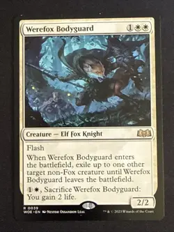 1x Werefox Bodyguard (0039) Wilds of Eldraine LP MTG Magic the Gathering x1 MKE - Image 1