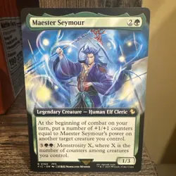 Maester Seymour (Extended Art) - 0160 - Commander: Final Fantasy - MTG - Image 1