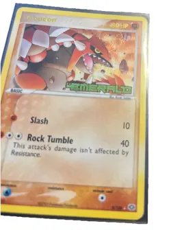 Pokemon TCG - Groudon EX Emerald 5/106 Expansion Stamp Holo Rare - Image 2
