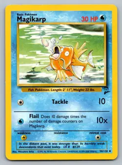 Pokemon TCG Base Set 2 Magikarp 050/130 - Image 1