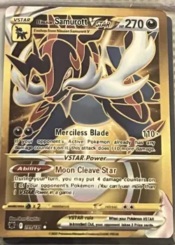 Hisuian Samurott VSTAR Gold Secret Rare 209/193 - NM - Pokemon TCG Card - Image 1