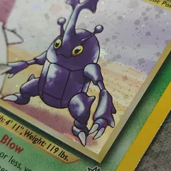 Heracross 6/111 Neo Genesis 1st Edition Holo Rare Pokemon English WOTC LP - Image 3
