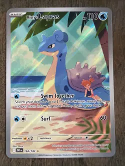Pokemon TCG Misty's Lapras #194/182 SV: Destined Rivals Illustration Rare Holo - Image 1