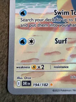 Pokemon TCG Misty's Lapras #194/182 SV: Destined Rivals Illustration Rare Holo - Image 3