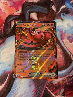 Oricorio ex 018/094 Me02: Phantasmal Flames Holo RR NM Pokemon Card 2025 - Image 1