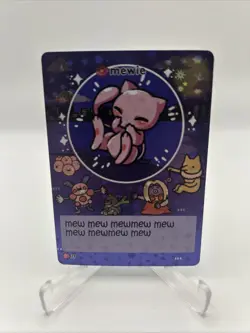 Pokiebubies 1st Edition Fan Art Chef Ken Lee Mewie #79 Mew V2 Holo Pokemon - Image 1