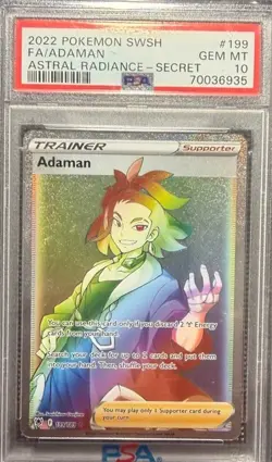 Adaman 2022 Pokemon Sword & Shield Astral Radiance #199 PSA 10 - Image 1