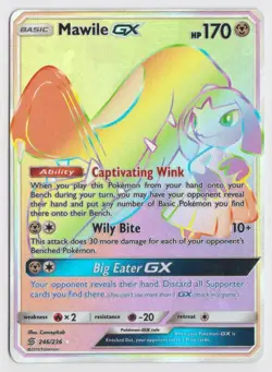Pokemon Unified Minds Mawile GX 246/236 Secret Rainbow Rare - Image 1